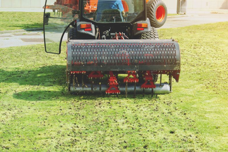 Lawn Aeration Equipment in Action