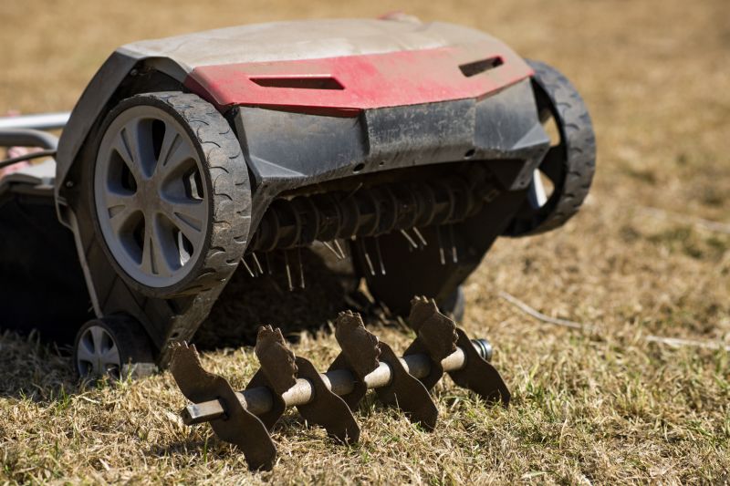 Lawn Aeration Equipment Close-Up